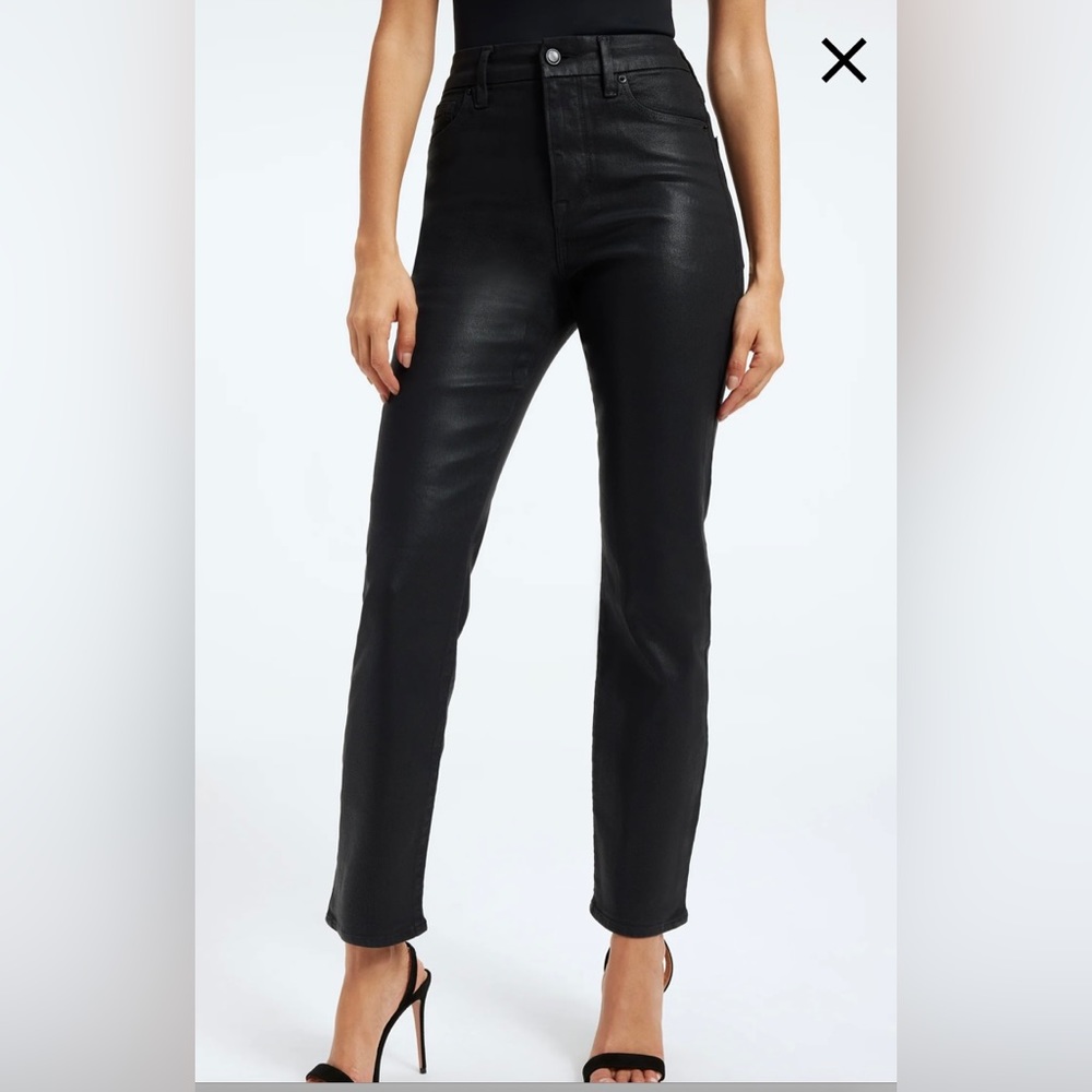 GOOD AMERICAN - GOOD CLASSIC COATED JEANS